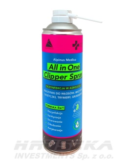 Clipper spray do dezynfekcji narzędzi fryzjerskich aerozol dla barbera 0,5l