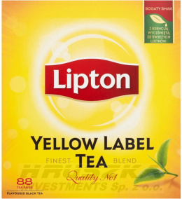 Herbata Lipton Yellow Label 88 torebek z zawieszką
